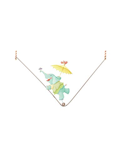 Sticker cirque éléphant funambule pour décorer un grand mur blanc - 2