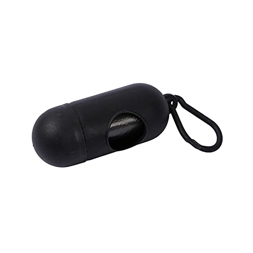 300x Hundekotbeutel bunt mit Aufdruck 30 x 22 cm (20 Rollen mit 15 Beutel) + Beutelspender mit Leinenclip schwarz