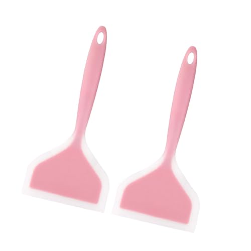 Kitchen Essential - Espátula de silicona de agarre cómodo para freír, adecuada para cocinar a diario y uso en campamentos