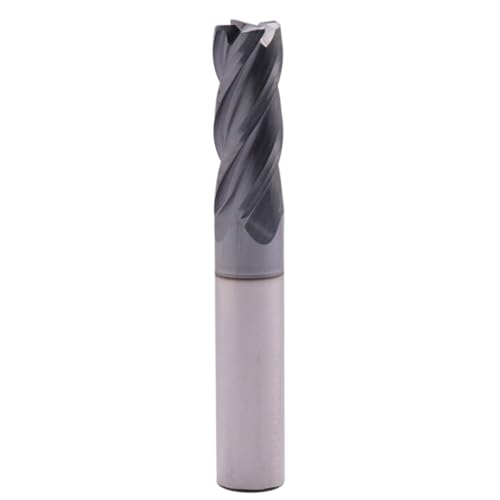 Image of 3 /8 inch 4 Flute Solid Carbide End Mill - .030 inch Corner Radius, AlTiN Coated | 35 Helix, 3 /8 inch Cutting Dia, 3 /8 inch Shank Dia, 1 inch LOC, 2-1 /2 inch OAL For Milling Alloy Steel, Cast Iron, Copper