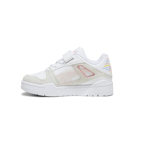 PUMA Toddler Girls Slipstream Sweater Weather Lace Up Sneakers Shoes Casual - Grey, White3