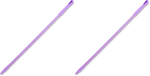 Image of SPARTA 41225EC68 Fiberglass Broom Handle, Mop Handle, Replacement Handle with Acme Threaded Tip for Commercial Cleaning, 48 Inches, Purple (Pack of 2)