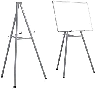 Shivis 5 FT Heavy Duty Folding Easel Stand for White Board | Black Board| Notice Board| Sun Board | Presentation| Office | Display| Advertisement (Can Hold Upto 3X4 Feet Whiteboards)White board not included