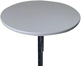 Sunnyway Tablecloth Waterproof Polyester Table Cloth Dining Table Cover for Home Restaurant Party Buffet Picnic,Diameter 47 Inch (Grey)