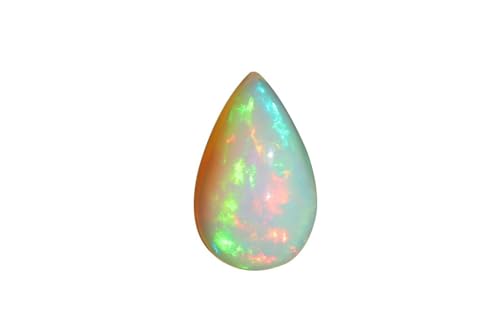 Opale éthiopienne blanche naturelle en poire pour sublimer vos bijoux de soirée