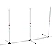 Caviresta Dog Weave Pole Agility Equipment – 6 Adjustable PE Poles (1in), 129in Max Length, White, Space-Saving Foldable Build, Includes 600D Oxford Storage Bag