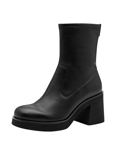 Tamaris Botín para mujer con tacón 1-25313-45, color negro, talla 40 EU, Negro, 40 EU