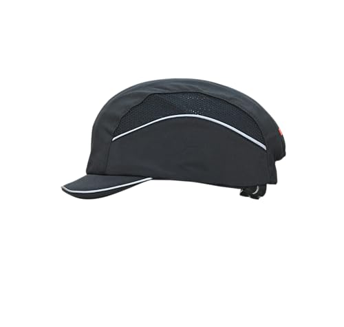 Image of KARAM PN595 Safety Bump Cap For Men | 5 CM Long Peak With Adjuster Lock & Ventilated Design | Black