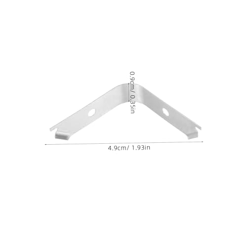 Image of 50Pcs Spring Clips for Picture Frames Invisible Fixation Durable Photo Hanging Hardware Easy Install for Wall Art and Crafts