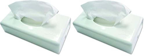 Dispensador faciales Jofel AH60000 blanco en paquete de 2 unidades