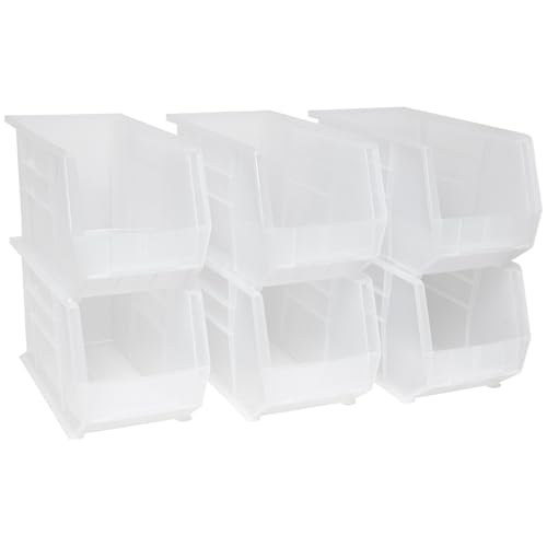 Akro-Mils 30260 AkroBins Plastic Storage Bins, Space-Saving Stackable Bins for Garage, Pantry, Craft Organization, 18