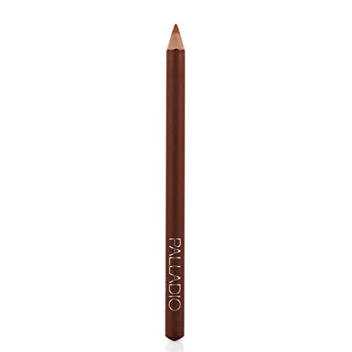 Palladio Lip Liner Pencil, Wooden, Firm Yet Smooth, Contour And Line With Ease, Perfectly Outlined Lips, Comfortable, Hydrating, Moisturizing, Rich Pigmented Color, Long Lasting, Natural #TOP5