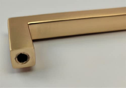 French Furniture Fittings Matt Brushed Brass Finish Kitchen Cabinet Pull Handles, Set of 6 - Image 3