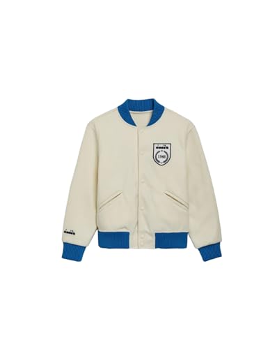 Diadora Chaqueta de invierno unisex de marca, modelo Legacy 502.179933, fabricada en algodón. Blanco, Color blanco., S