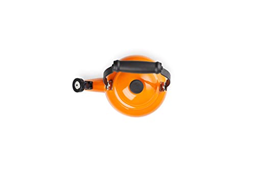 Le Creuset Tetera Demi, Acero esmaltado, 1.1 L, Naranja Volcánico - Imagen 5