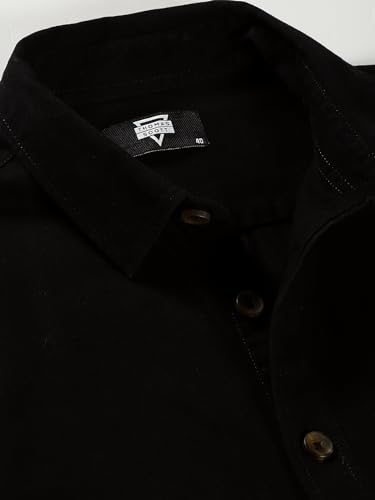 Image of Thomas Scott Men's | Solid | Full Sleeve | Loose Fit | 100% Cotton | Single Pocket | Spread Collar | Casual Shirt