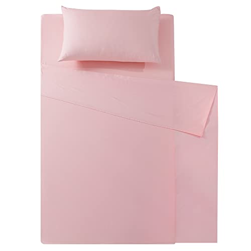 HOMBYS Combed Easy Bunk Bed Bedding Sheet Set for Kids Twin Size Inseparable Flat Sheet and