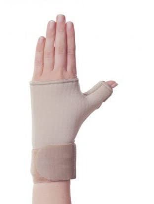 Muñequera metacarpiana, Doble cierre de velcro, Órtesis, Protección de Muñeca, Muñeca y Pulgar, Ajustable, Talla L (18,3-20,3 cm), Beige Cover