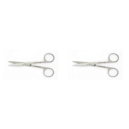 Gima - Gerade Chirurgische Schere, Spitze Ende, Länge 14.5 cm, aus Edelstahl (Packung mit 2)