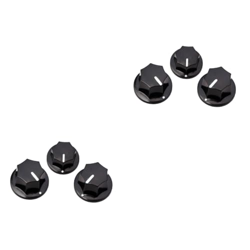 SUPVOX 2sets Guitar Volume Knobs Set Plastic Vintage Tone Control 2 Large 1 Small for Jazz Guitar Gd42 3pcs*2