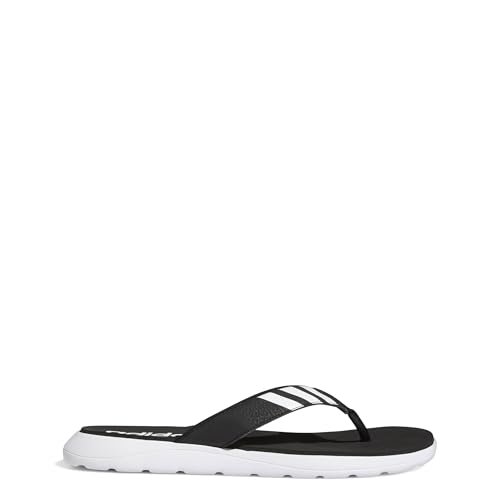 adidas Herren Comfort Flip-Flops, Core Black / Cloud White / Core Black, 39 EU