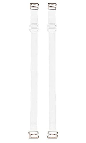 Image of Mysha Women's Adjustable Transparent Detachable Silicone Bra Straps (Metal Hook Closure)