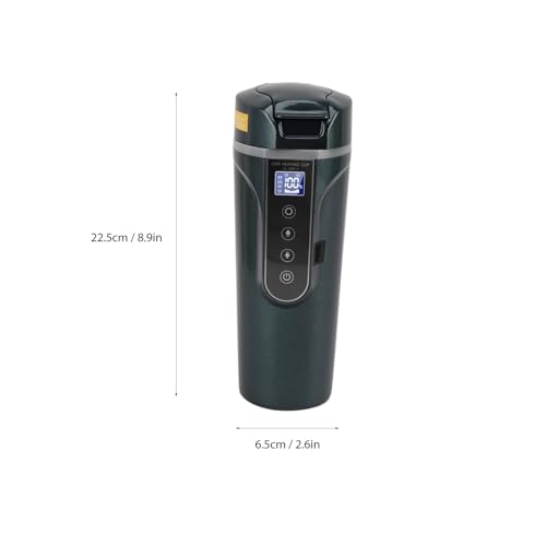Tetera eléctrica para auto de acero inoxidable 500ml verde miniatura 7