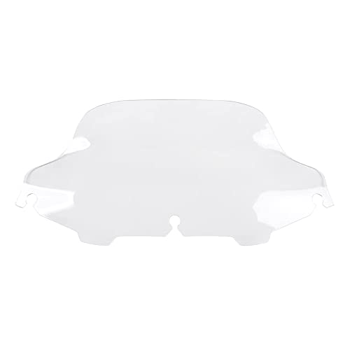 Image of Clear 8 inch Wave Windshield Windscreen Compatible for 1996-2013 Harley Davidson Touring Street Glide Electra Glide FLHT FLHTCU Ultra Classic Glide FLHX FLHTK 96-13 (Tint)