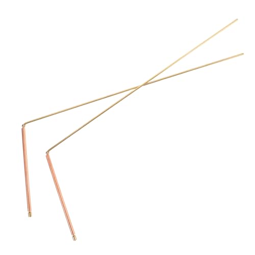 OFFSCH Copper Divining Rods Set 2 Pc Water Divining Rods Treasure Seeking Dowsing Rods for Amateurs Lightweight and Portable for Ghost Hunting