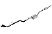 Borla 140813CB ATAK Cat-Back Exhaust System 2.75 in. Pipe 3.5 in. Tip Dual Round Angle Cut Ceramic Black Truck Side Exit T-304 Stainless Steel ATAK Cat-Back Exhaust System