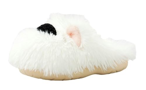 Westie Dog Slippers for Couples Plush Winter House Shoes Non-Slip Fuzzy Indoor Slippers Cute Home Footwear