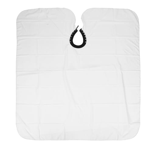 Capa de barbero ajustable blanca para peluquería miniatura 3