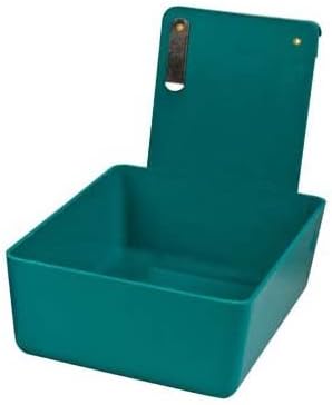8/Pk Medical Pro Lab Pan Medium 7"x5"x2" Dental Hanging Lab Working Pan Plastic with Stainless Steel Clip (Green)