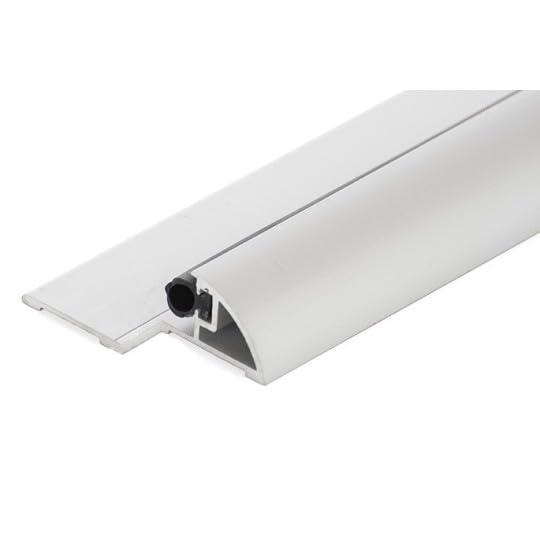 Seuil de Porte bois anodisé argent pré découpé - 1 mètre Norme PMR 