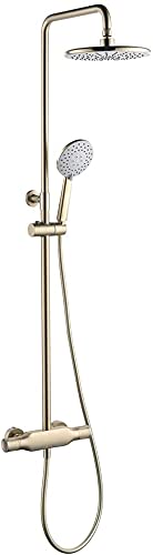Robinet de douche en laiton avec pommeau de douche de 10 pouces