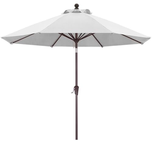 Image of MASTERCANOPY 9ft Olefin 5-Year-Non-Fading Patio Umbrella White