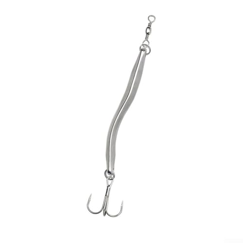 Besttoolifes Sprat Cebar - Cebo de pesca de abadejo estilo barra de aleación de zinc para señuelo de caballa y bacalao negro, perfil largo con señuelo de agua salada (48 g)