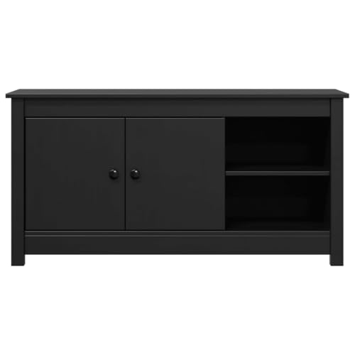 Mueble de TV negro para renovar el salon familiar con estilo nórdico 5