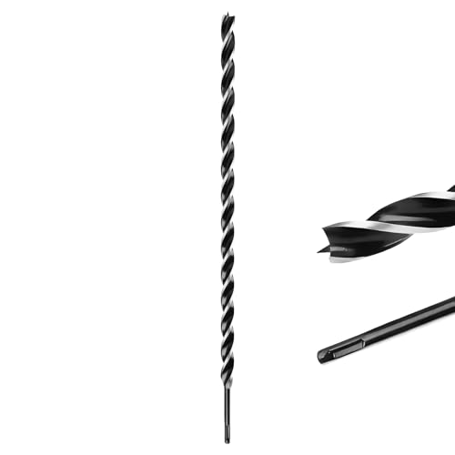 MOXPIFY Extra Long 20mm x 600mm Auger Drill Bit SDS Plus, SDS Wood Auger Drill Bits for Woodworking