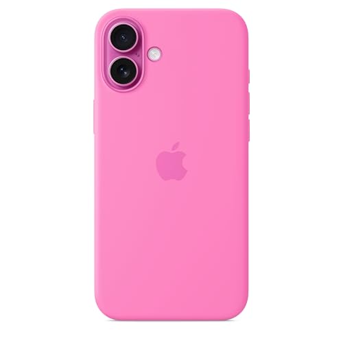 Apple Custodia MagSafe in silicone per iPhone 16 Plus - Rosa peonia ​​​​​​​