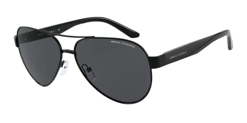 Armani Exchange AX2034S Aviator Sunglasses for Men +BUNDLE with ACCESSORY EYEWEAR KIT
