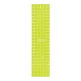 MISSOURI STAR QUILT CO. Acrylic Quilting Ruler, 6” x 24” | Long Ruler for Sewing, Measuring and Cutting Fabric Strips Straight Edge Template Layer Cakes, Charm Pack Quilts, DIY Craft Projects, Green