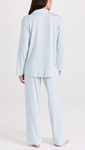 Image of Eberjey Gisele Classic Women's Pajama Set | Long Sleeve Shirt + Long Pants