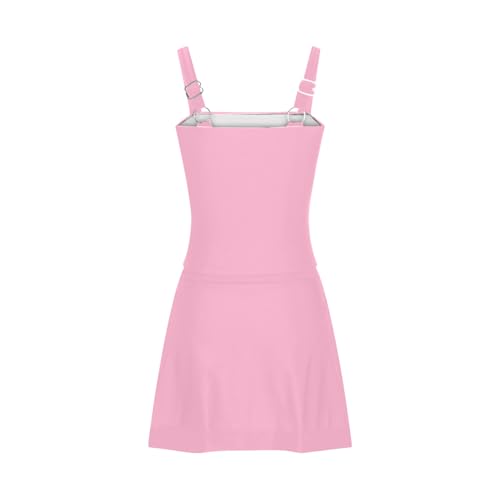 Generic Bathing Suit for Women One Piece Tummy Control Square Neck Adjustable Straps Swimsuits Modest Slimming Skirt Swimwear2