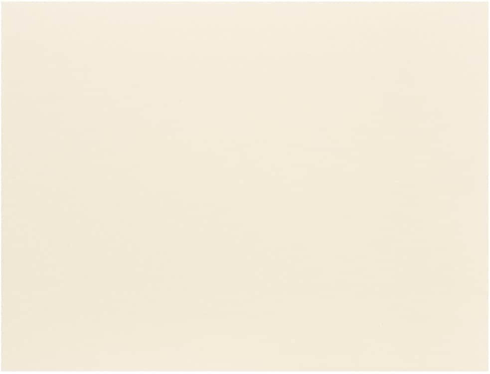 JAM PAPER Blank Flat Note Cards - 4 1/4 x 5 1/2 (Fits in A2 Envelopes) - Ivory Panel - 100/Pack