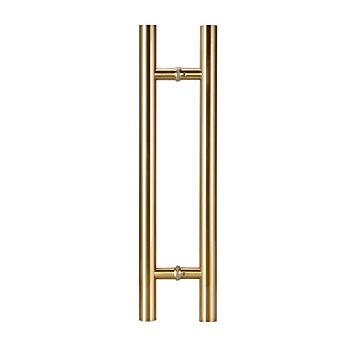 Poignée de porte en H dorée pour créer une entrée accueillante