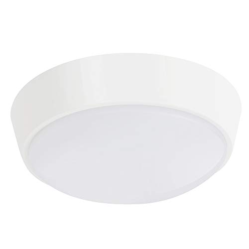 Lámpara LED para Pared y Techo Luz Nocturna LED Circular 10W 4000K IP54 de Luz Suave para Interiores Exteriores Corredor Baño Jardín Taller