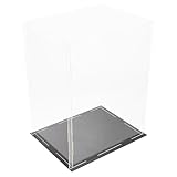 BESTonZON クリアアクリル製手袋展示ケース フィギュア収納用透明防塵ボックス 安定構造で変形防止 モダンなデザインで省スペース コレクシ