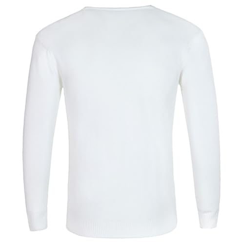 Mens Lightweight Soft V Neck Pullover Sweater Solid Color Breathable Comforable Long Sleeve Knitted Sweaters3