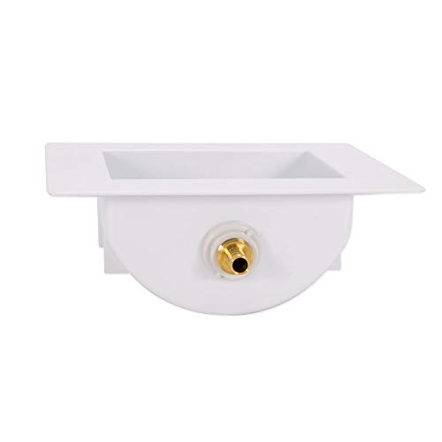Image of Eastman 1 /2 Inch PEX Connection x 1 /4 Inch OD Compression Ice Maker Outlet Box, Quarter Turn Ball Valve, Pre-Assembled, 60233